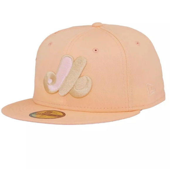 New Era | Montreal Expo Peaches/Cream Olympic Stadium Patch Fitted Hat/Cap | NEW - Picture 2 of 16